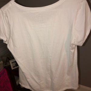 White nike short sleeve shirt.